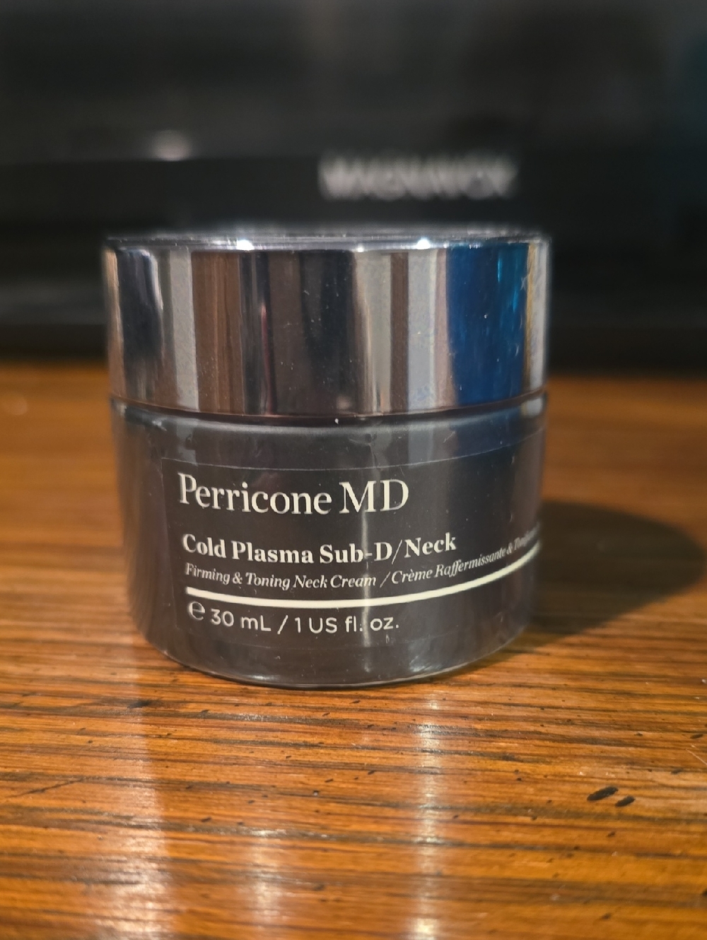 Perricone MD Cold Plasma Sub-D/Neck Cream - Dark Blue Jar with Silver Lid